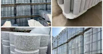 廊坊 芝麻白花岗岩挡车柱、隔离柱多少钱