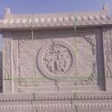 廊坊 芝麻白花岗岩屏风，照壁，影壁