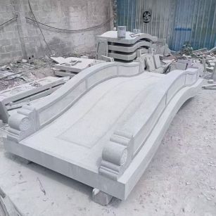 廊坊 芝麻灰花岗岩园林景观 小石桥