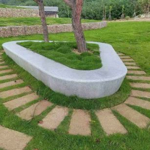 廊坊 芝麻白光面整石坐凳