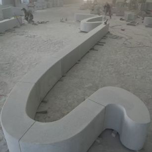 廊坊 花岗岩整石坐凳拼装