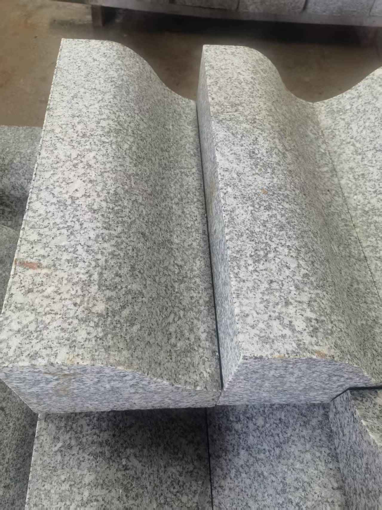 廊坊芙蓉白S型拉丝面路沿石