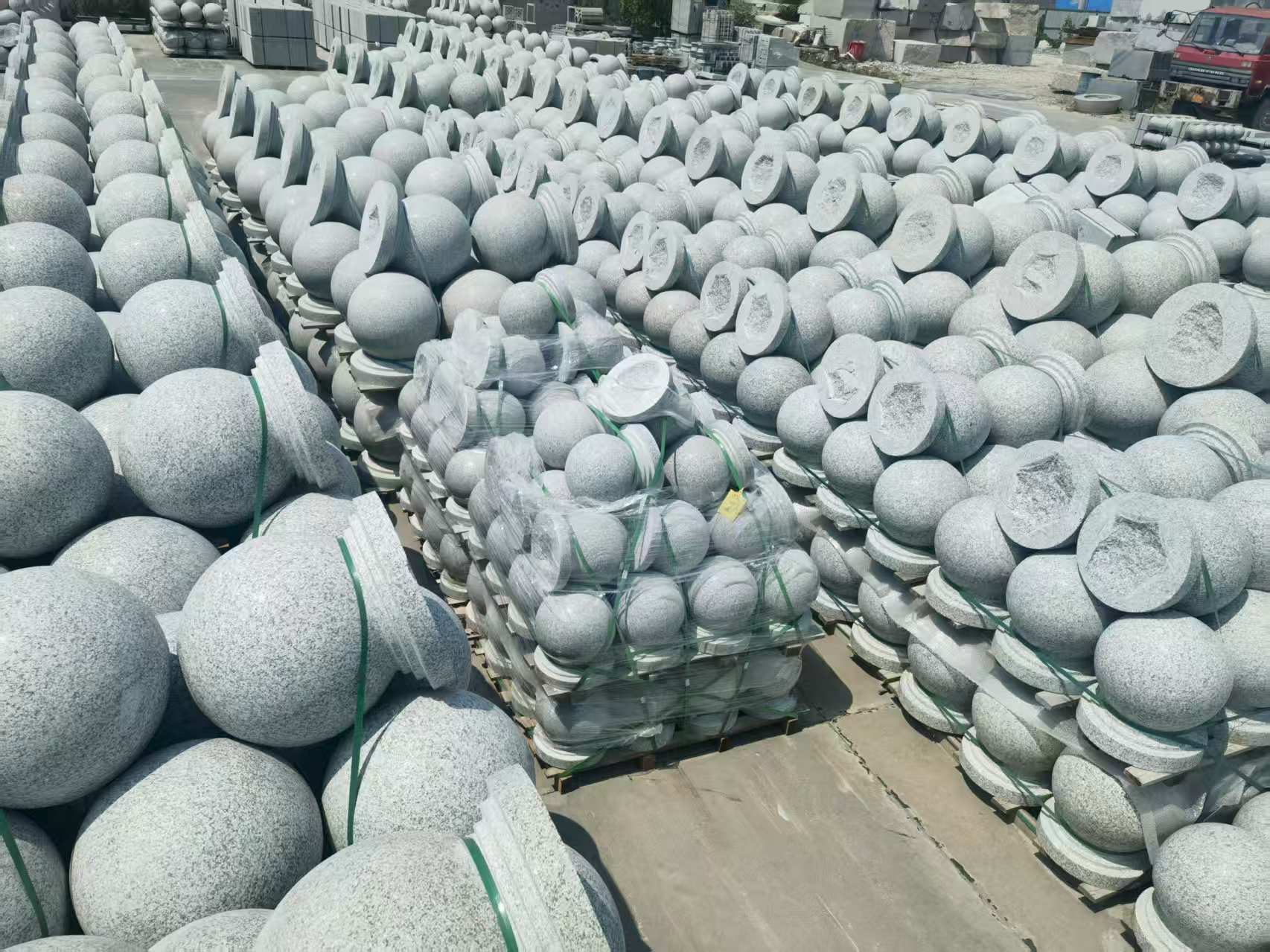 廊坊 花岗岩实心圆球，石球，挡车球，挡车石，车止石，路障石。