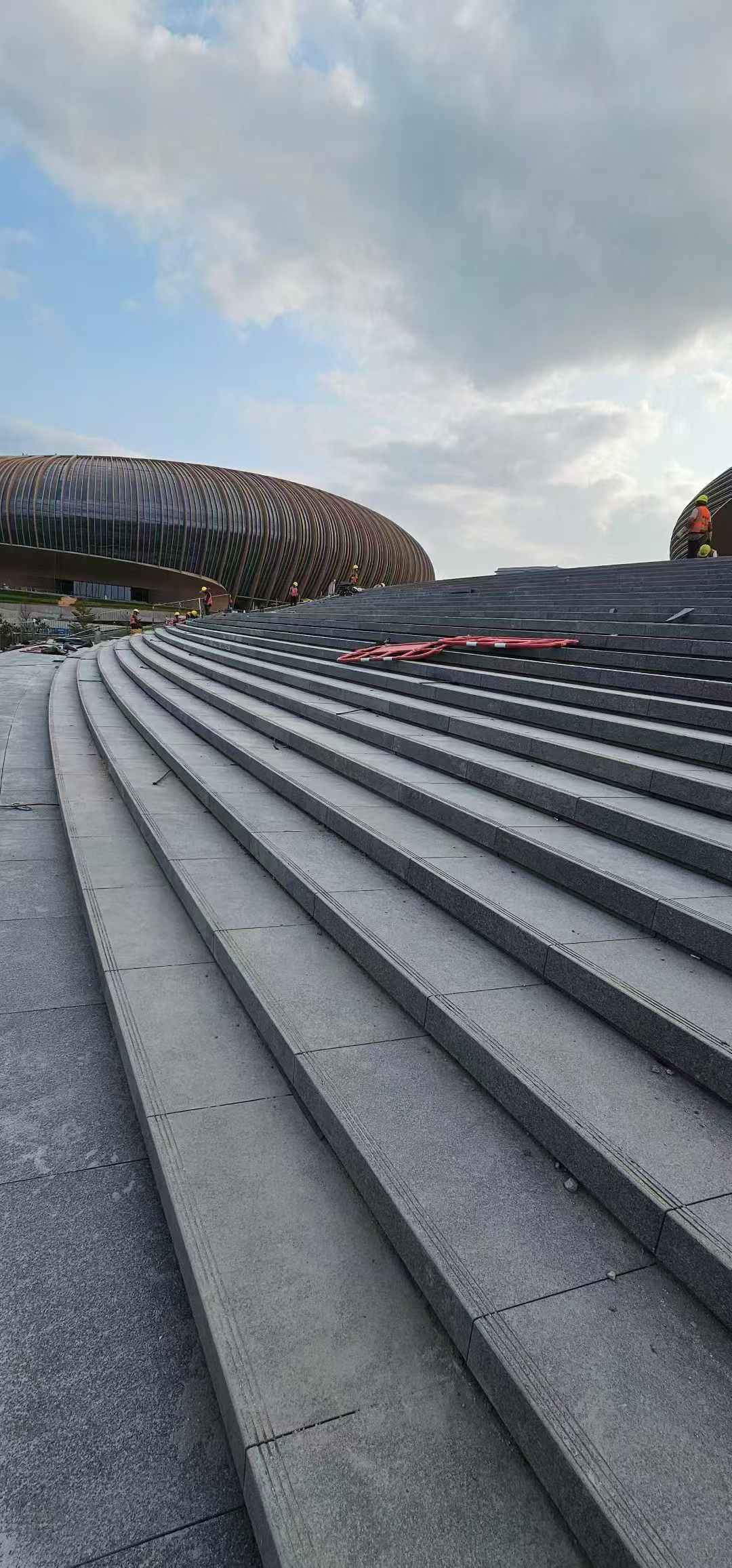 廊坊 弧形整石台阶铺装效果图