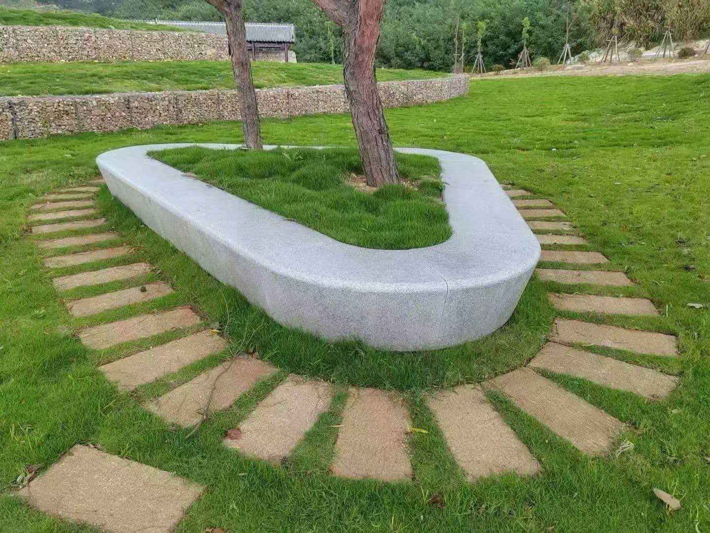 廊坊 芝麻白光面整石坐凳