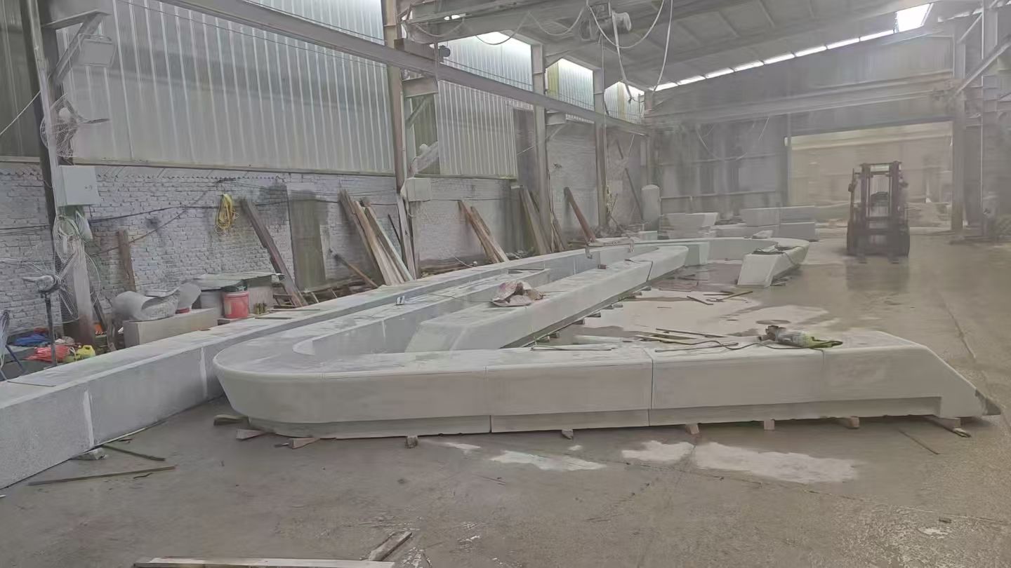 廊坊 花岗岩整石坐凳拼装